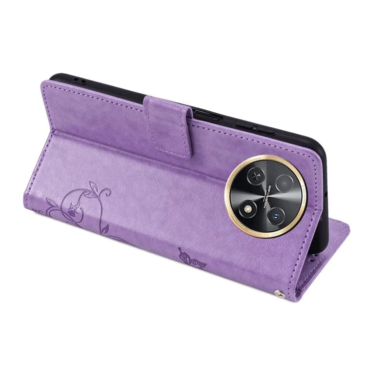 For Huawei Enjoy 60X Case PU Leather Butterfly Flower Wallet Phone Cover Mobile Spares Wholesale