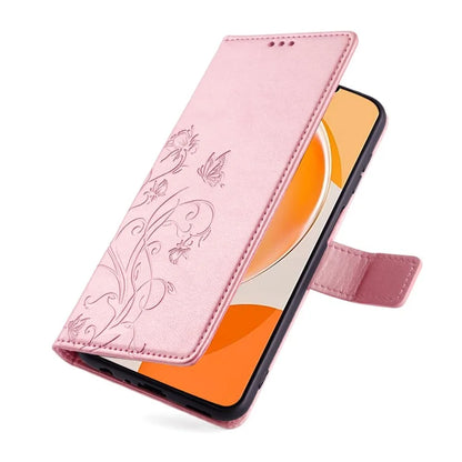For Huawei Enjoy 60X Case PU Leather Butterfly Flower Wallet Phone Cover Mobile Spares Wholesale