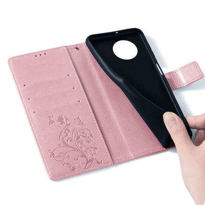 For Huawei Enjoy 60X Case PU Leather Butterfly Flower Wallet Phone Cover Mobile Spares Wholesale