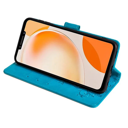 For Huawei Enjoy 60X Case PU Leather Butterfly Flower Wallet Phone Cover Mobile Spares Wholesale