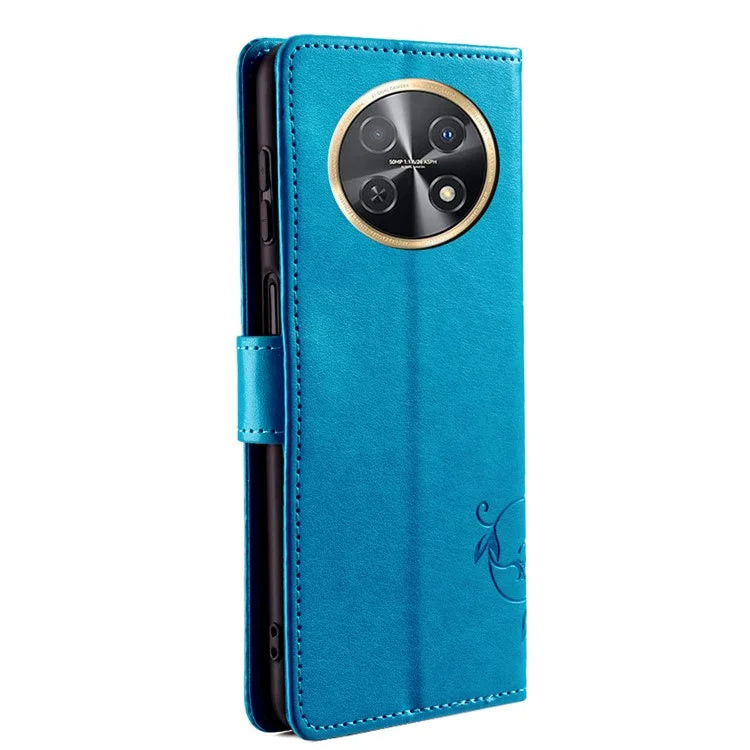 For Huawei Enjoy 60X Case PU Leather Butterfly Flower Wallet Phone Cover Mobile Spares Wholesale