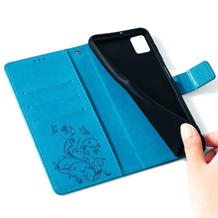 For Xiaomi 11T 5G / 11T Pro 5G Phone Case Wrist Strap Card Slots Butterfly Flower Leather Cover