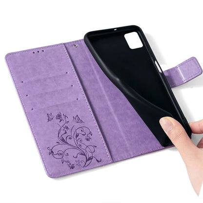 For Xiaomi 11T 5G / 11T Pro 5G Phone Case Wrist Strap Card Slots Butterfly Flower Leather Cover