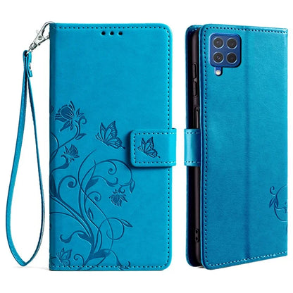 For Samsung Galaxy F62 / M62 Case Stylish Imprinted PU Leather Phone Cover with Wallet Stand