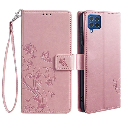 For Samsung Galaxy F62 / M62 Case Stylish Imprinted PU Leather Phone Cover with Wallet Stand