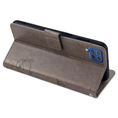 For Samsung Galaxy F62 / M62 Case Stylish Imprinted PU Leather Phone Cover with Wallet Stand