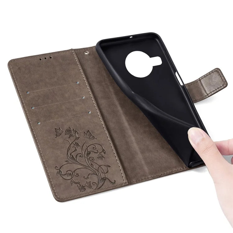 For Nokia X100 5G Wallet Phone Case Butterfly Flower PU Leather Cover Online Shopping Wholesale