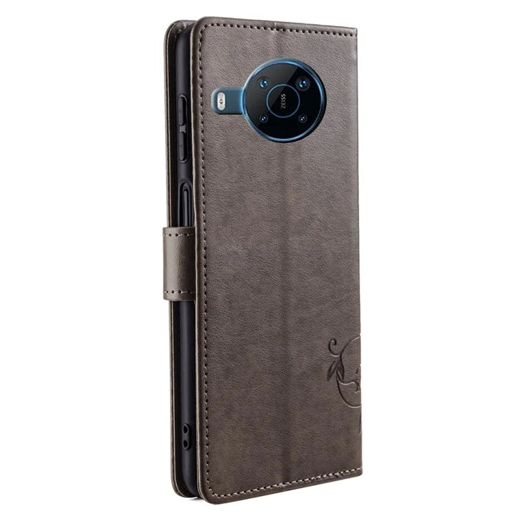 For Nokia X100 5G Wallet Phone Case Butterfly Flower PU Leather Cover Online Shopping Wholesale