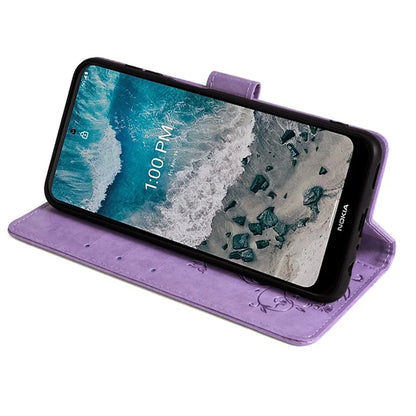 For Nokia X100 5G Wallet Phone Case Butterfly Flower PU Leather Cover Online Shopping Wholesale