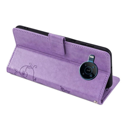 For Nokia X100 5G Wallet Phone Case Butterfly Flower PU Leather Cover Online Shopping Wholesale