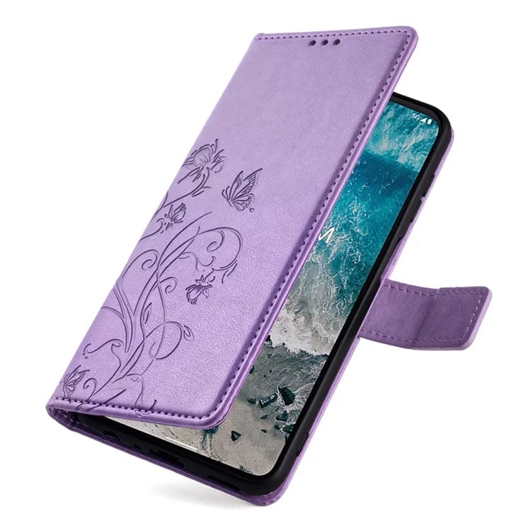 For Nokia X100 5G Wallet Phone Case Butterfly Flower PU Leather Cover Online Shopping Wholesale