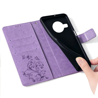 For Nokia X100 5G Wallet Phone Case Butterfly Flower PU Leather Cover Online Shopping Wholesale