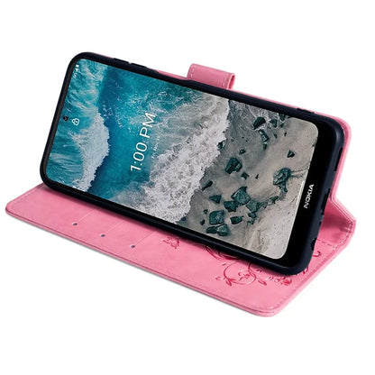 For Nokia X100 5G Wallet Phone Case Butterfly Flower PU Leather Cover Online Shopping Wholesale
