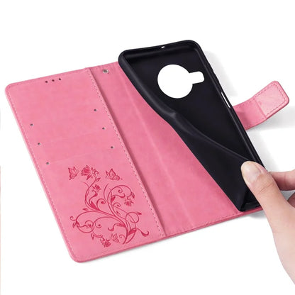 For Nokia X100 5G Wallet Phone Case Butterfly Flower PU Leather Cover Online Shopping Wholesale