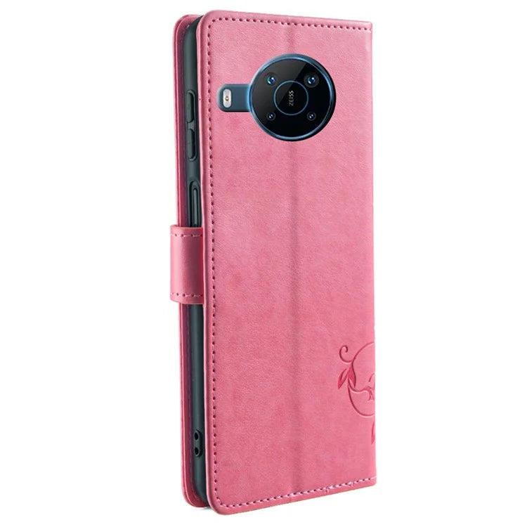 For Nokia X100 5G Wallet Phone Case Butterfly Flower PU Leather Cover Online Shopping Wholesale