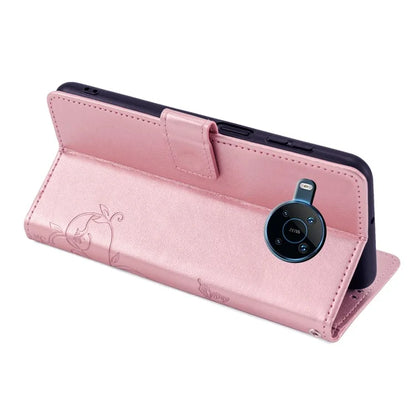 For Nokia X100 5G Wallet Phone Case Butterfly Flower PU Leather Cover Online Shopping Wholesale