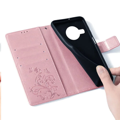For Nokia X100 5G Wallet Phone Case Butterfly Flower PU Leather Cover Online Shopping Wholesale