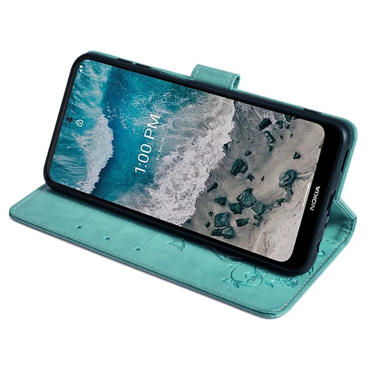 For Nokia X100 5G Wallet Phone Case Butterfly Flower PU Leather Cover Online Shopping Wholesale