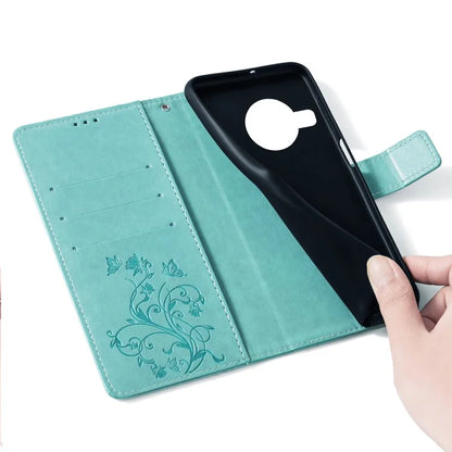 For Nokia X100 5G Wallet Phone Case Butterfly Flower PU Leather Cover Online Shopping Wholesale