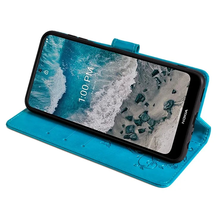 For Nokia X100 5G Wallet Phone Case Butterfly Flower PU Leather Cover Online Shopping Wholesale