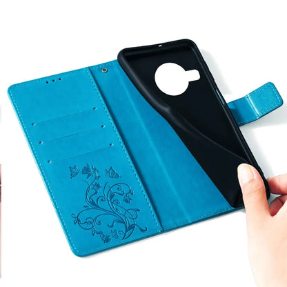For Nokia X100 5G Wallet Phone Case Butterfly Flower PU Leather Cover Online Shopping Wholesale