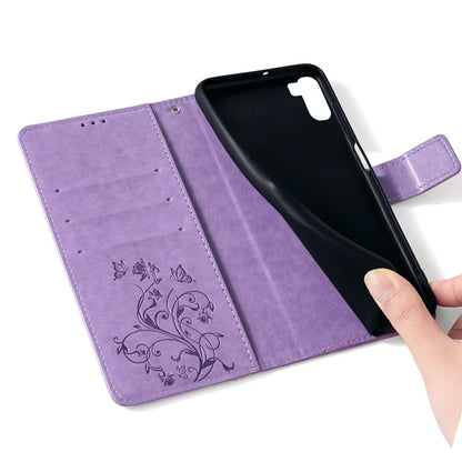 For vivo iQOO Neo9 5G / Neo9 Pro 5G Case PU Leather Butterfly Floral Flip Stand Phone Cover