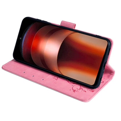 For vivo iQOO Neo9 5G / Neo9 Pro 5G Case PU Leather Butterfly Floral Flip Stand Phone Cover