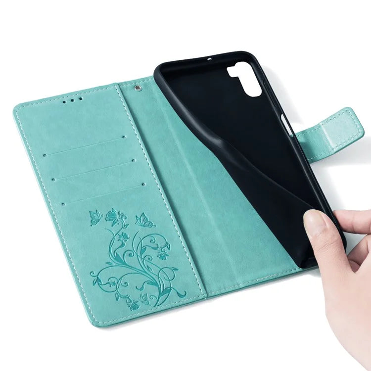 For vivo iQOO Neo9 5G / Neo9 Pro 5G Case PU Leather Butterfly Floral Flip Stand Phone Cover