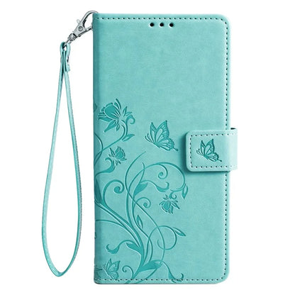 For vivo iQOO Neo9 5G / Neo9 Pro 5G Case PU Leather Butterfly Floral Flip Stand Phone Cover