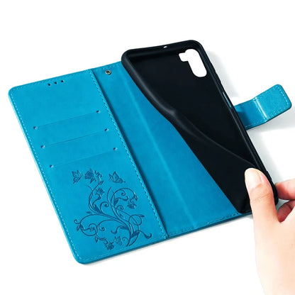 For vivo iQOO Neo9 5G / Neo9 Pro 5G Case PU Leather Butterfly Floral Flip Stand Phone Cover