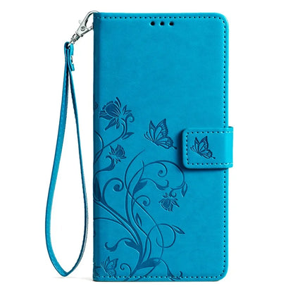 For vivo iQOO Neo9 5G / Neo9 Pro 5G Case PU Leather Butterfly Floral Flip Stand Phone Cover