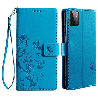For Samsung Galaxy A72 5G / 4G Case Butterfly Flower PU Leather Cell Phone Shell Online Shopping Wholesale