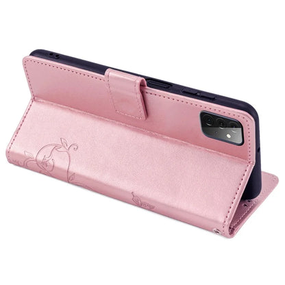 For Samsung Galaxy A72 5G / 4G Case Butterfly Flower PU Leather Cell Phone Shell Online Shopping Wholesale