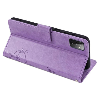 For Samsung Galaxy A72 5G / 4G Case Butterfly Flower PU Leather Cell Phone Shell Online Shopping Wholesale
