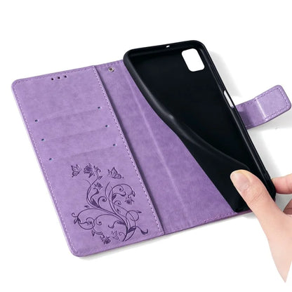 For Samsung Galaxy A72 5G / 4G Case Butterfly Flower PU Leather Cell Phone Shell Online Shopping Wholesale