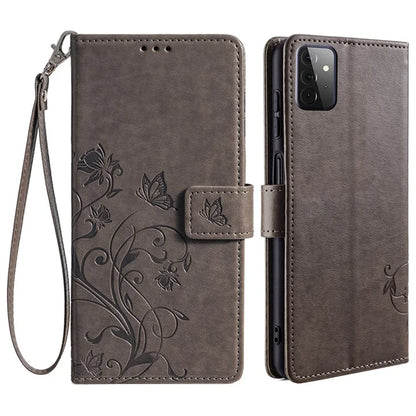 For Samsung Galaxy A72 5G / 4G Case Butterfly Flower PU Leather Cell Phone Shell Online Shopping Wholesale