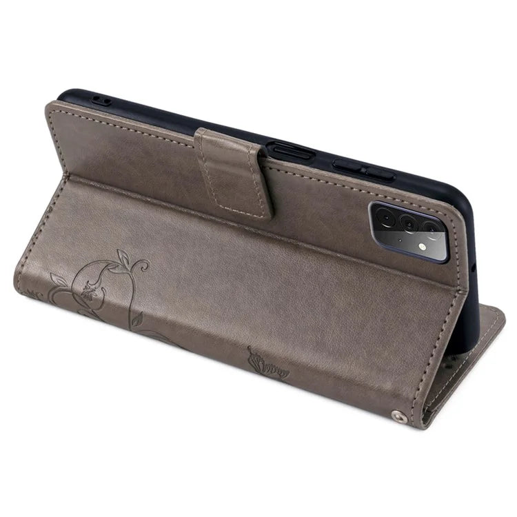 For Samsung Galaxy A72 5G / 4G Case Butterfly Flower PU Leather Cell Phone Shell Online Shopping Wholesale
