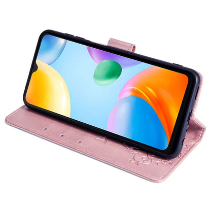 For Xiaomi Redmi 10C 4G Wallet Case Butterfly Flower Leather Phone Cover