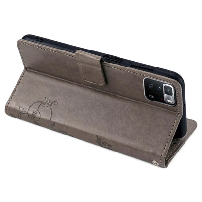 For Xiaomi Redmi Note 10 Pro 5G (China) / Poco X3 GT Case Butterfly Flower Leather Phone Cover with Wrist Strap