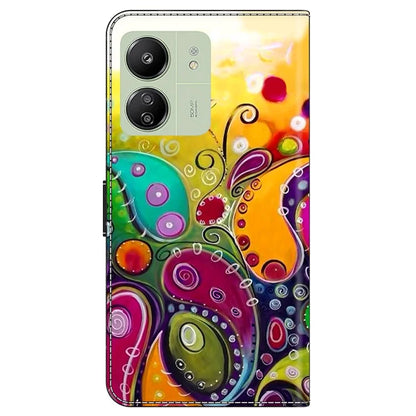 For Xiaomi Redmi 13C 4G / 13C 5G / Poco C65 4G / Poco M6 5G / 13R 5G Case Pattern PU Leather Card / Cash Slots Phone Cover