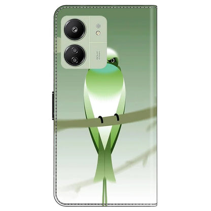 For Xiaomi Redmi 13C 4G / 13C 5G / Poco C65 4G / Poco M6 5G / 13R 5G Case Pattern PU Leather Card / Cash Slots Phone Cover