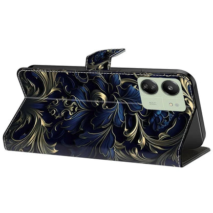 For Xiaomi Redmi 13C 4G / 13C 5G / Poco C65 4G / Poco M6 5G / 13R 5G Case Pattern PU Leather Card / Cash Slots Phone Cover