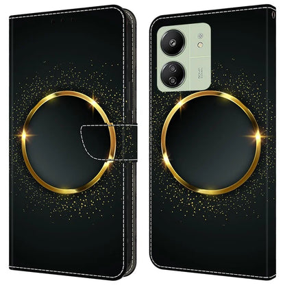 For Xiaomi Redmi 13C 4G / 13C 5G / Poco C65 4G / Poco M6 5G / 13R 5G Case Pattern PU Leather Card / Cash Slots Phone Cover