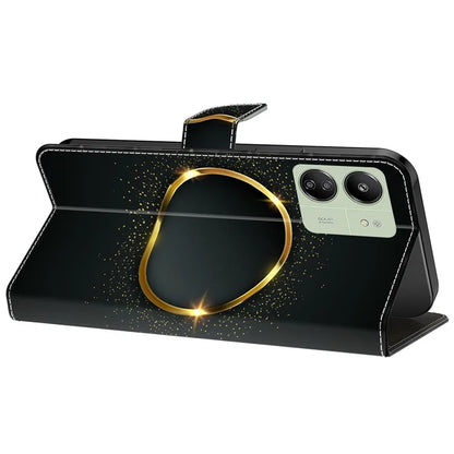 For Xiaomi Redmi 13C 4G / 13C 5G / Poco C65 4G / Poco M6 5G / 13R 5G Case Pattern PU Leather Card / Cash Slots Phone Cover