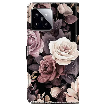 For Xiaomi 14 Wallet Case Pattern Printing PU Leather Phone Cover