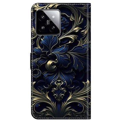 For Xiaomi 14 Wallet Case Pattern Printing PU Leather Phone Cover