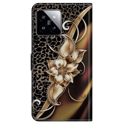 For Xiaomi 14 Wallet Case Pattern Printing PU Leather Phone Cover