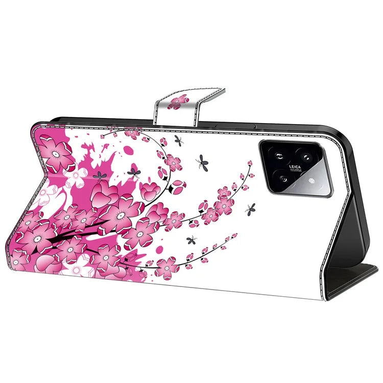 For Xiaomi 14 Wallet Case Pattern Printing PU Leather Phone Cover