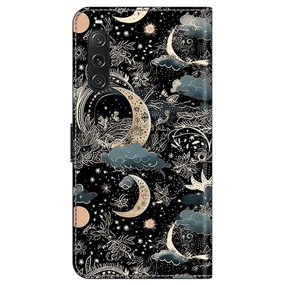 For Sony Xperia 10 V Wallet Phone Case Pattern Printing PU Leather Flip Cover