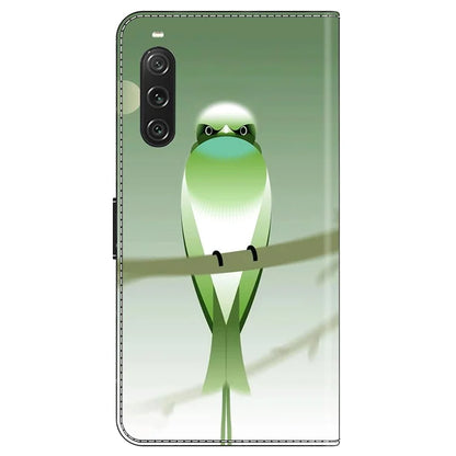 For Sony Xperia 10 V Wallet Phone Case Pattern Printing PU Leather Flip Cover
